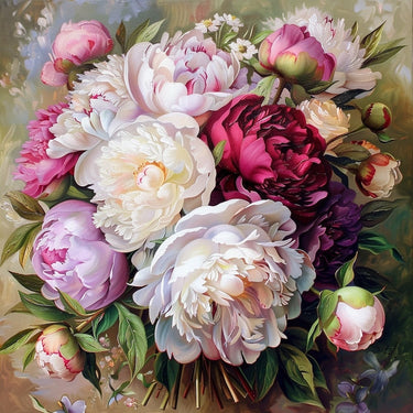 Peonies Acrylic Canvas